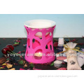 pink ceramic essential oil burner